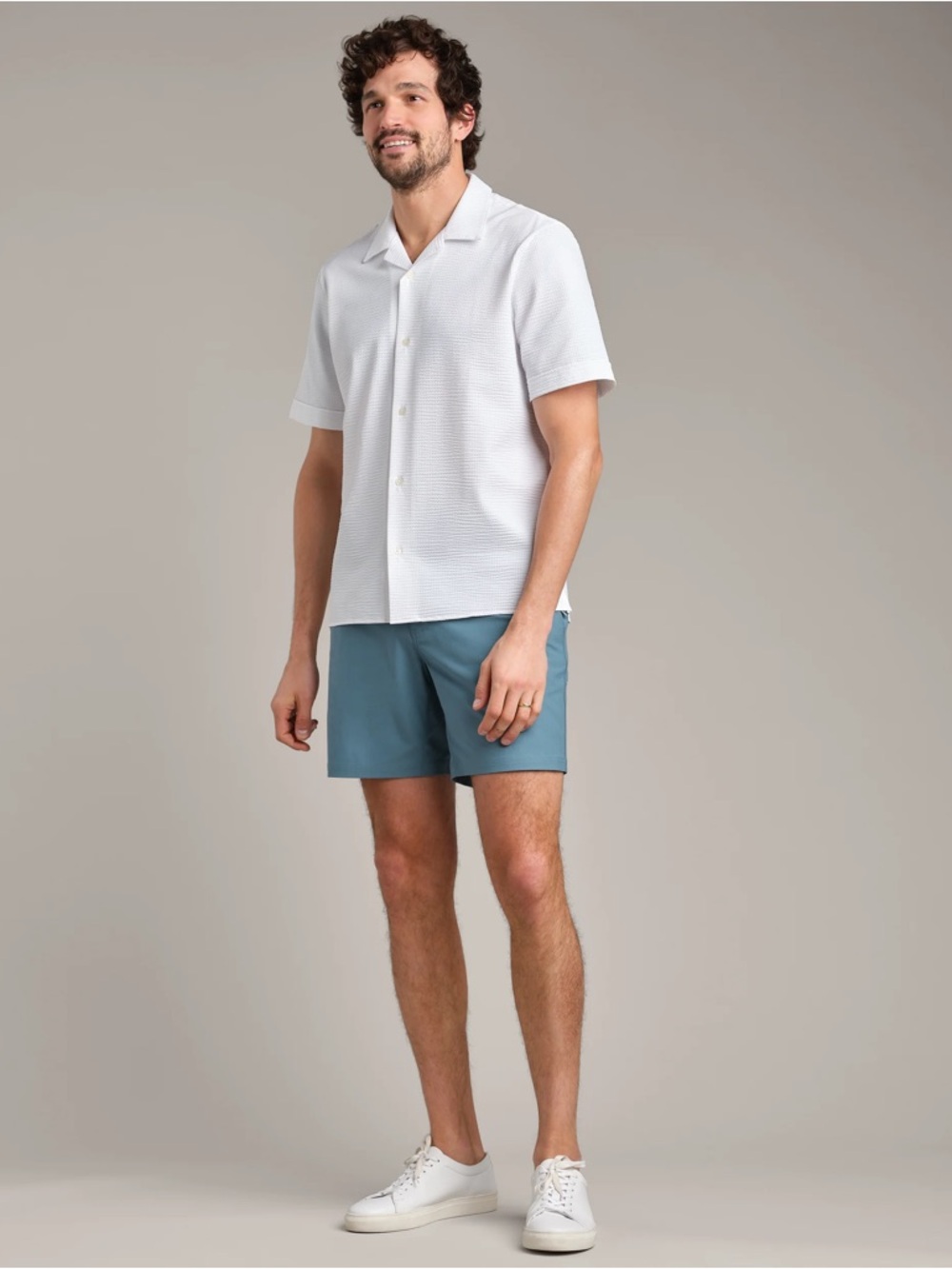 RHONE Commuter 7" Mens Shorts Stretch Fabric Golf Shorts Blue Stone NWT